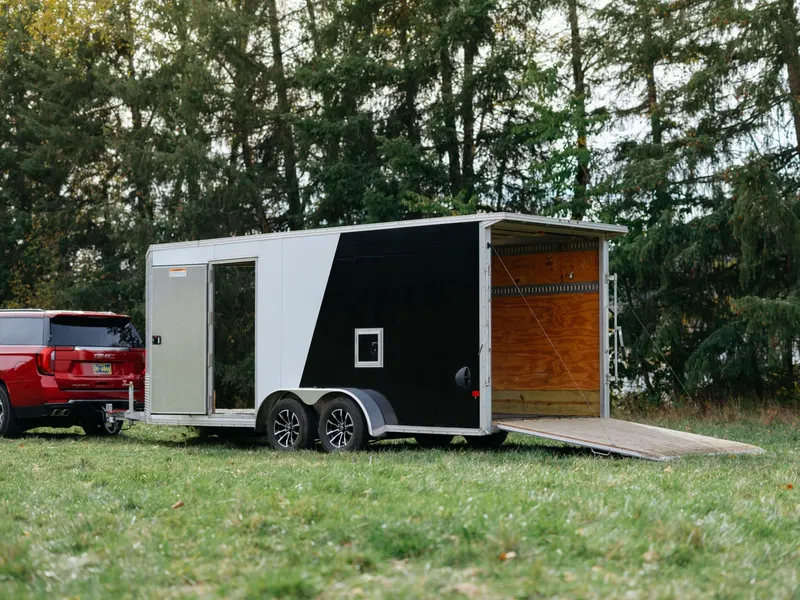 EZ-Hauler 18 foot enclosed aluminum snowmobile trailer, photo 13