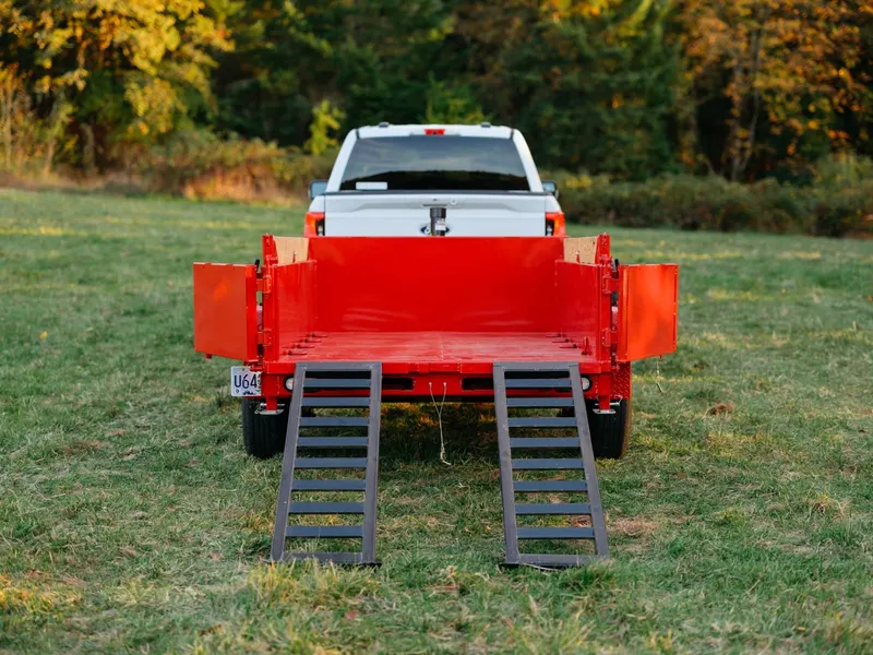 Red 2027 Diamond C GST 8 foot dump trailer, photo 5