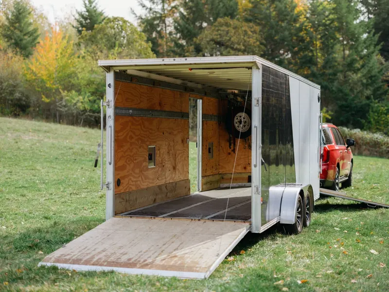 EZ-Hauler 18 foot enclosed aluminum snowmobile trailer, photo 9