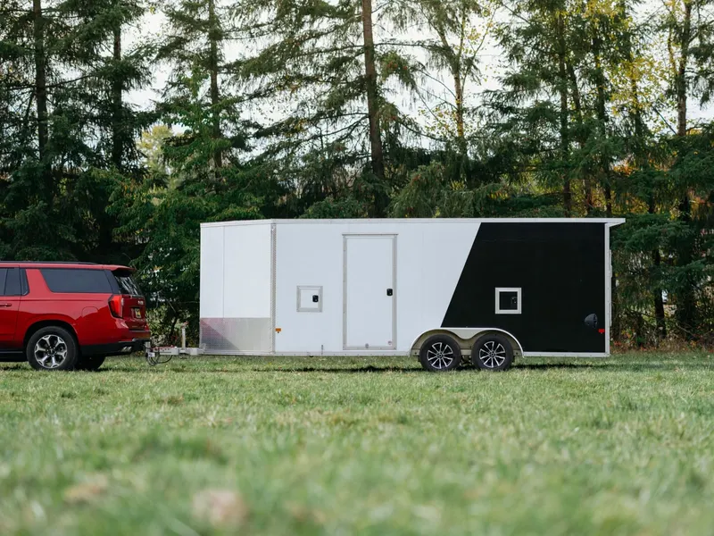 EZ-Hauler 18 foot enclosed aluminum snowmobile trailer, photo 12