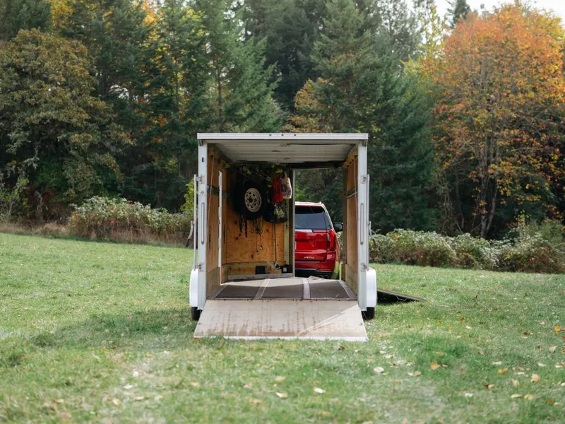 EZ-Hauler 18 foot enclosed aluminum snowmobile trailer, photo 10