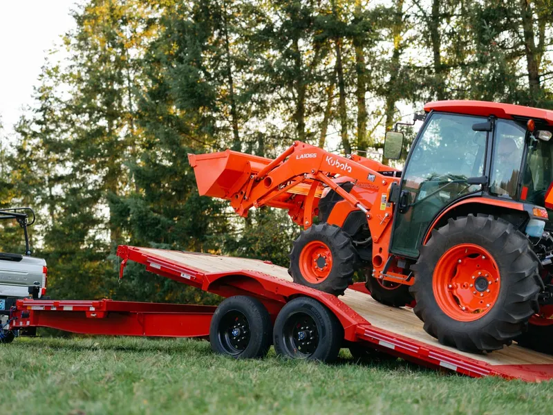 Red Diamond C 24 foot gravity tilt equipment trailer, photo 2