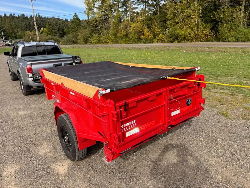 Red 2027 Diamond C GST 8 foot dump trailer, photo 11