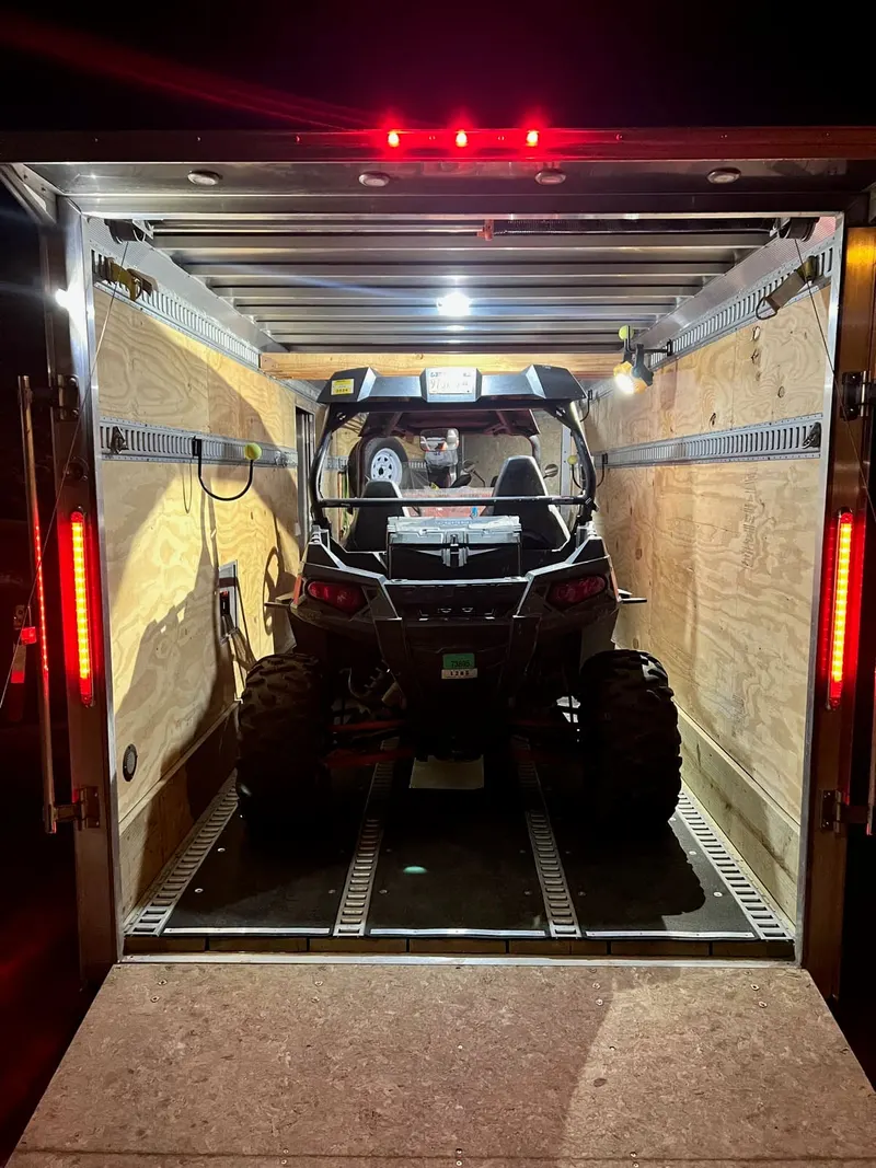 EZ-Hauler 18 foot enclosed aluminum snowmobile trailer, photo 2